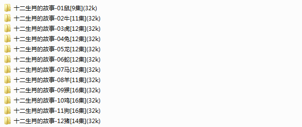 十二生肖的故事
